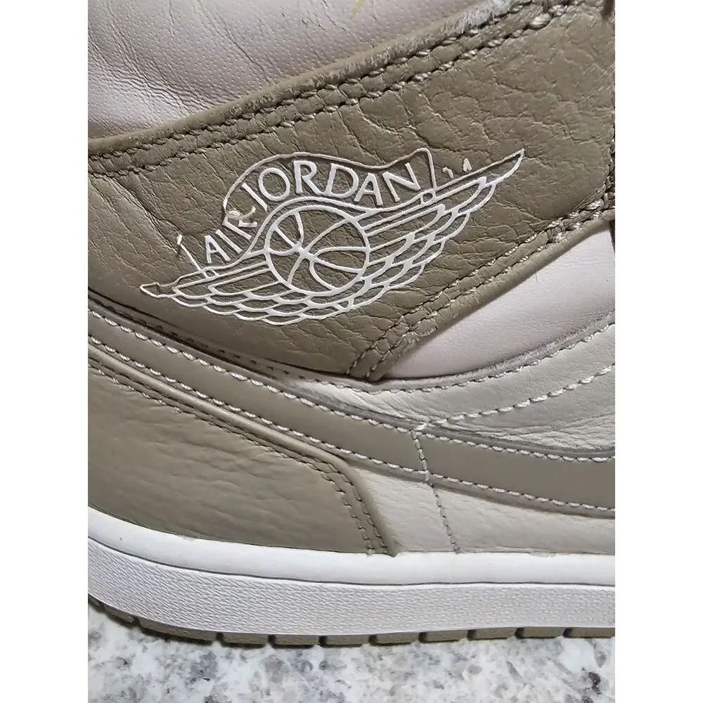 Nike Air Jordan 1 Mid Legend Light Brown HF4830-203 Mens Size 9.5 W/ Black Laces
